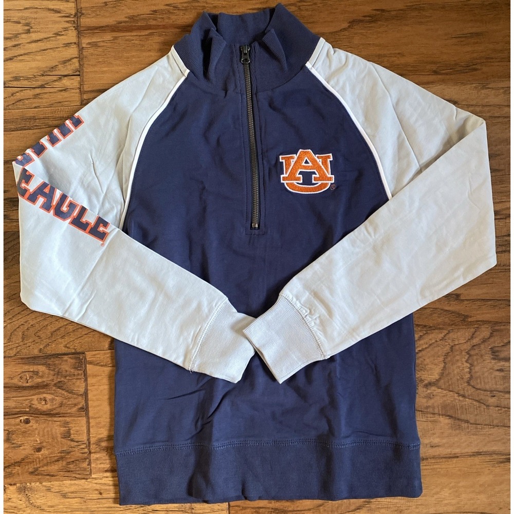 NWT GG The Brand Auburn Tigers Quarter Zip Pullover Jacket Women's  L War Eagle